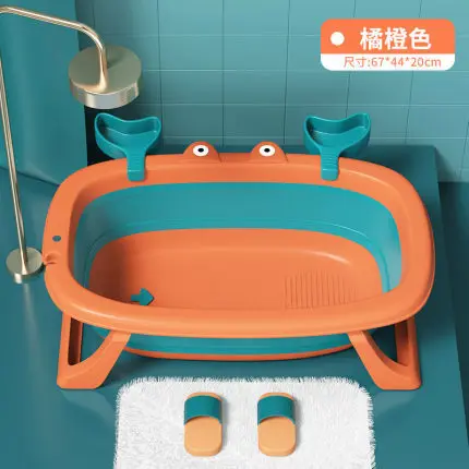 Bañera para niños y recién nacidos, Cubo de baño Universal de gran tamaño, artículos extendidos, plegable