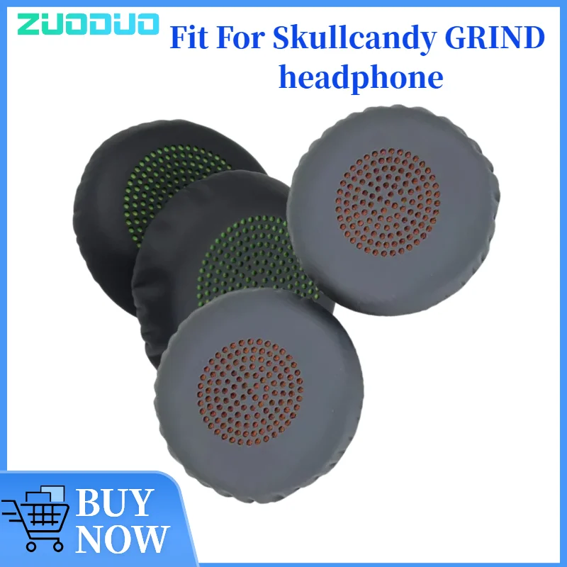

ZUODUO Replacement Protein Leather Ear Pads Cushion Cover Earpads for Skullcandy GRIND Headset