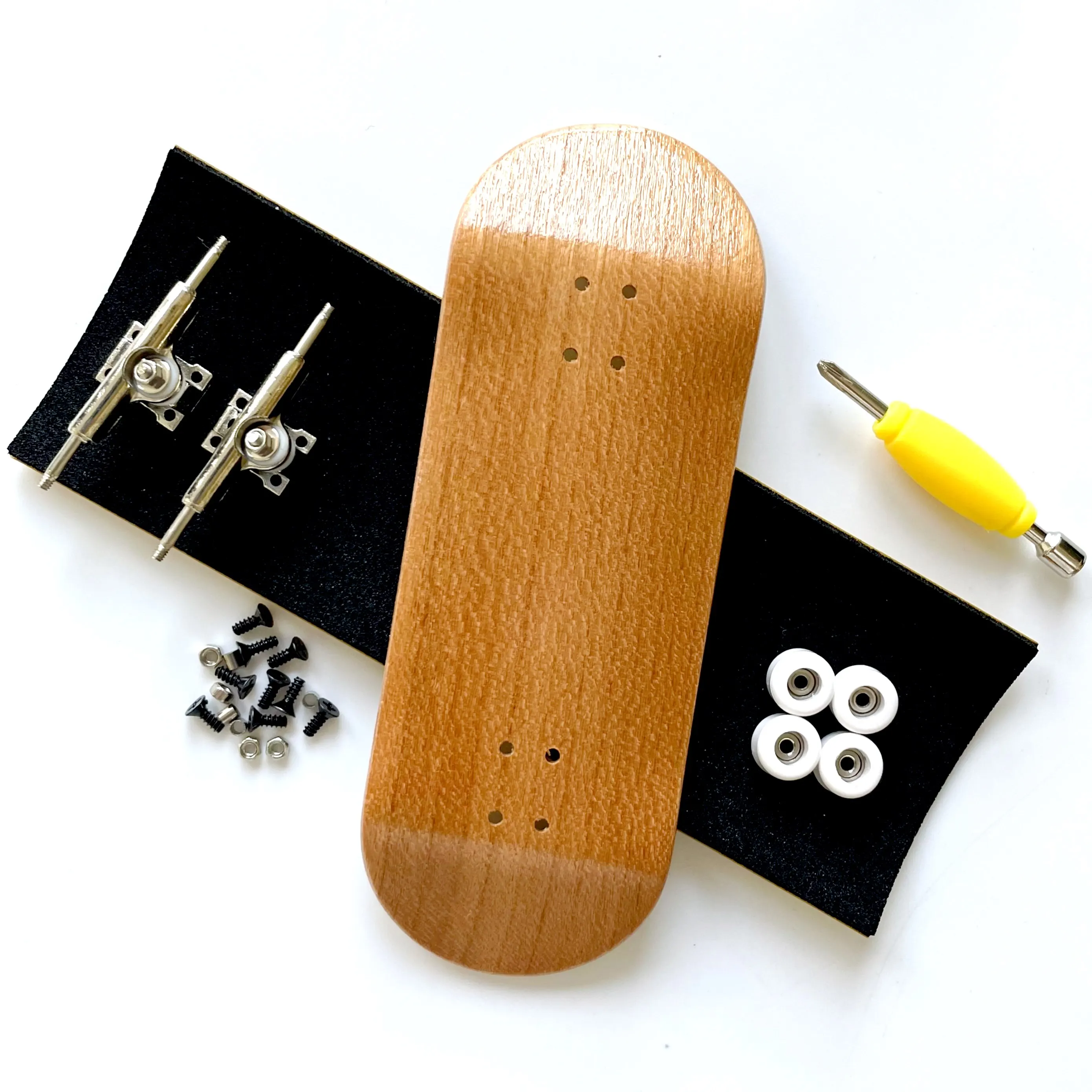 Fingerboard ajustado com duplo eixo caminhões rolamento rodas, 34mm