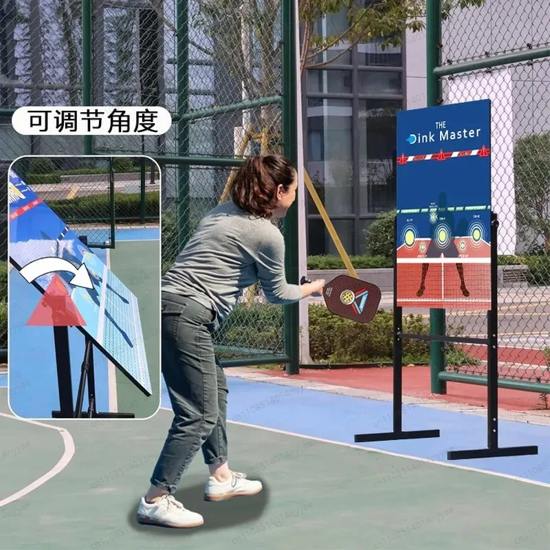 ball Dink Board Pickleball Trainer for Beginners Adults Kids Portable Single Double Sided Practice Rebounder for Indoor