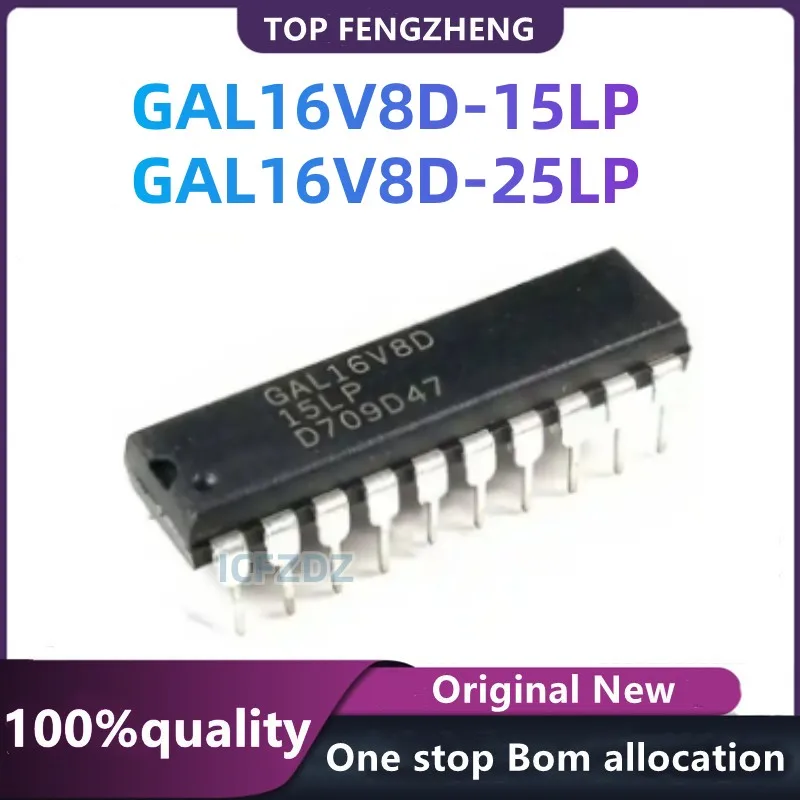 (5piece)100%NEW GAL16V8D GAL16V8D-25LP GAL16V8D-15LP GAL16V8 DIP-20 In Stock