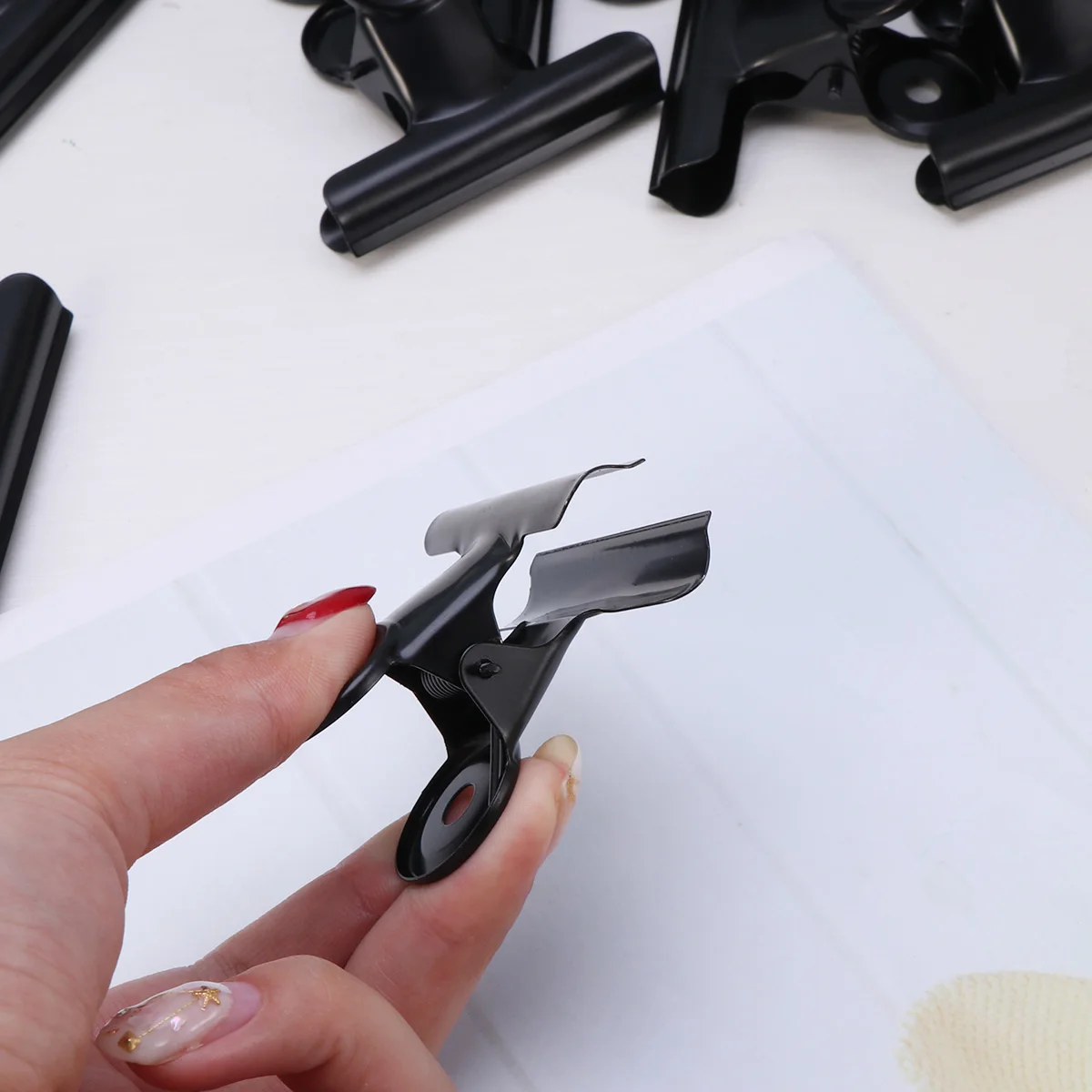 

Office Supplies Metal Paper Clips Binder Financial Ticket Holder Daily Steel Documents Organizing Secure