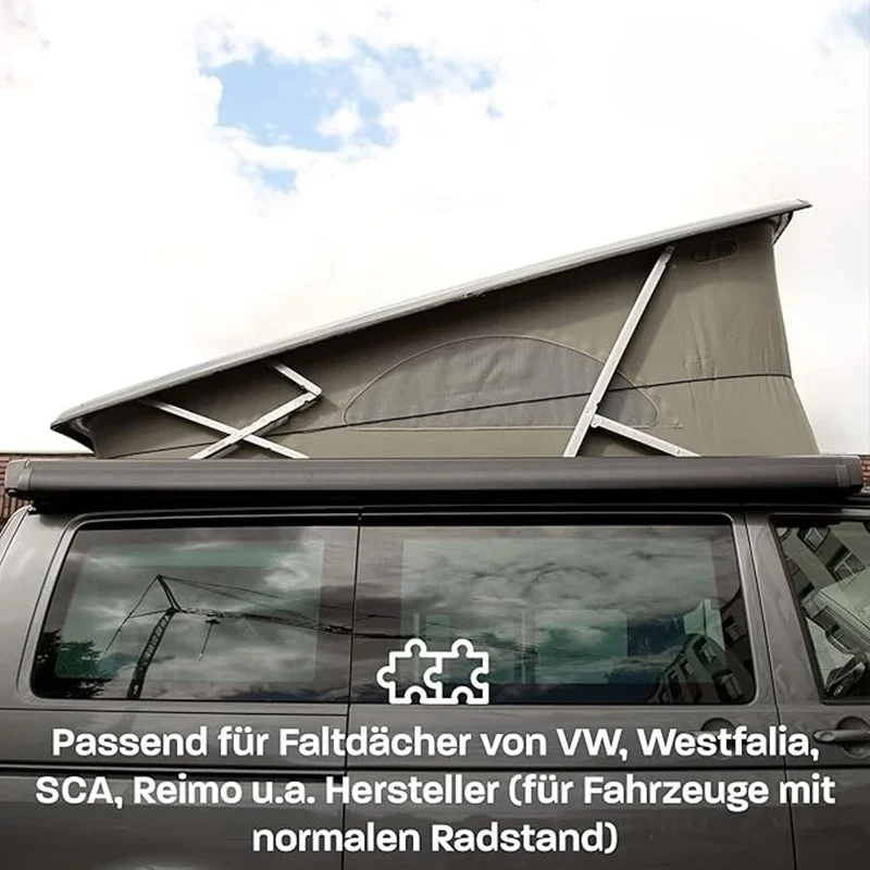 For Multivan Beach California Sleeping Roof High Roof Tent Roof Folding For VW T6 VW T6.1 VW T5 Folding Aid For Pitched Roof