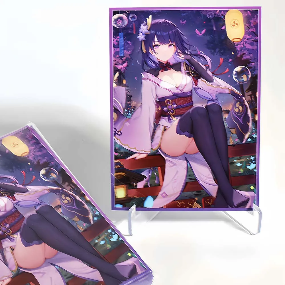 60 قطعة 67x92 مللي متر أنيمي حافظة بطاقات مجلس أرواق لعب حامي ل TCG/PKM/MTG بطاقات بطاقات التداول الأكمام هدايا لمحبي البطاقة