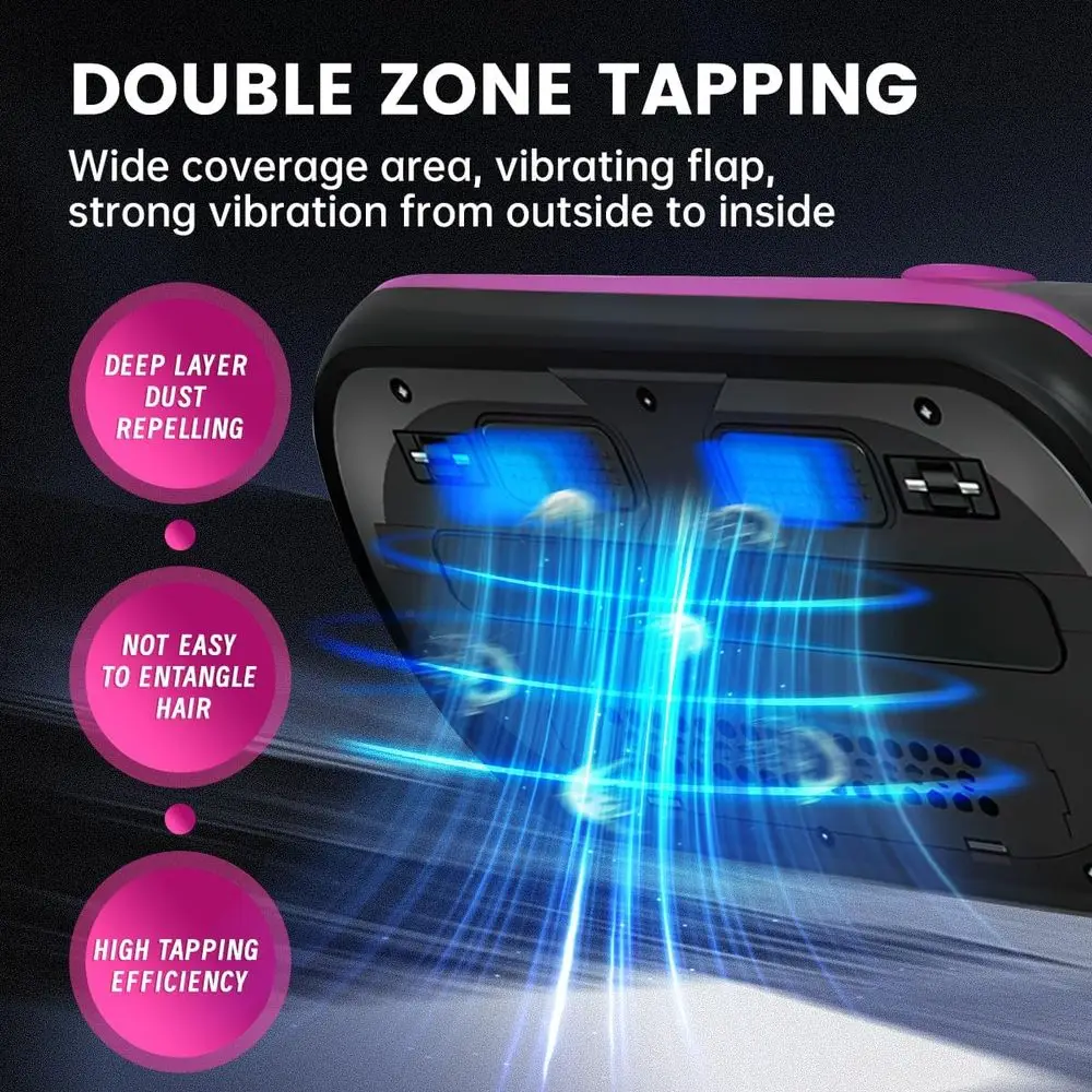 Aspirapolvere da letto senza fili viola con UV-C, HEPA e pulizia ad ultrasuoni per materassi, divani, automobili