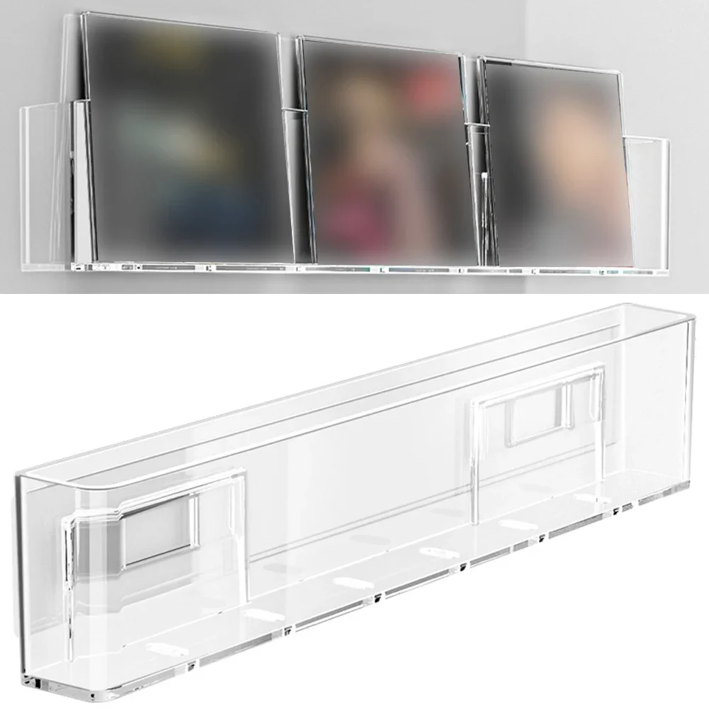 Acrylic Picture Book Display Stand Bookshelf Vinyl Record Holder Storage Hanging Electric Instrument Parts Accessories