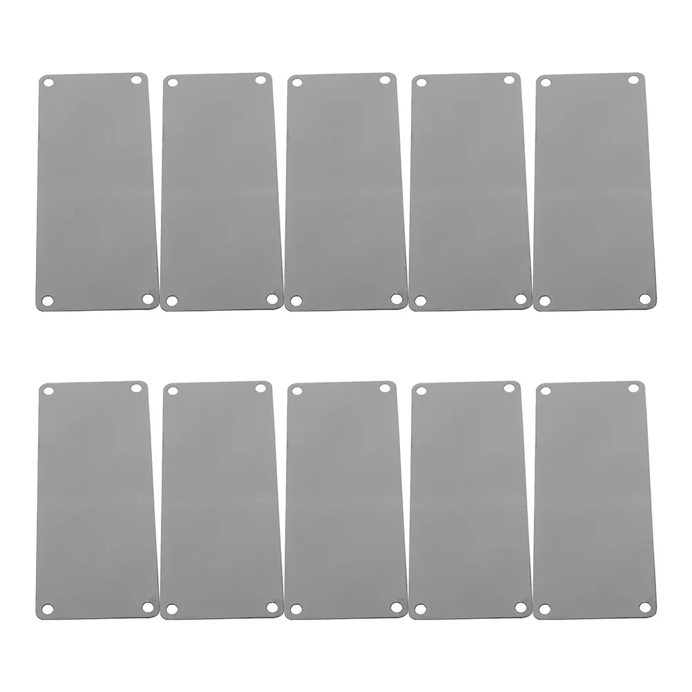 

10Pcs Stainless Steel Engravable Blank Signs Metal Name Plates for Door Plate Engraving Blanks Stamping DIY Craft Labeling Name