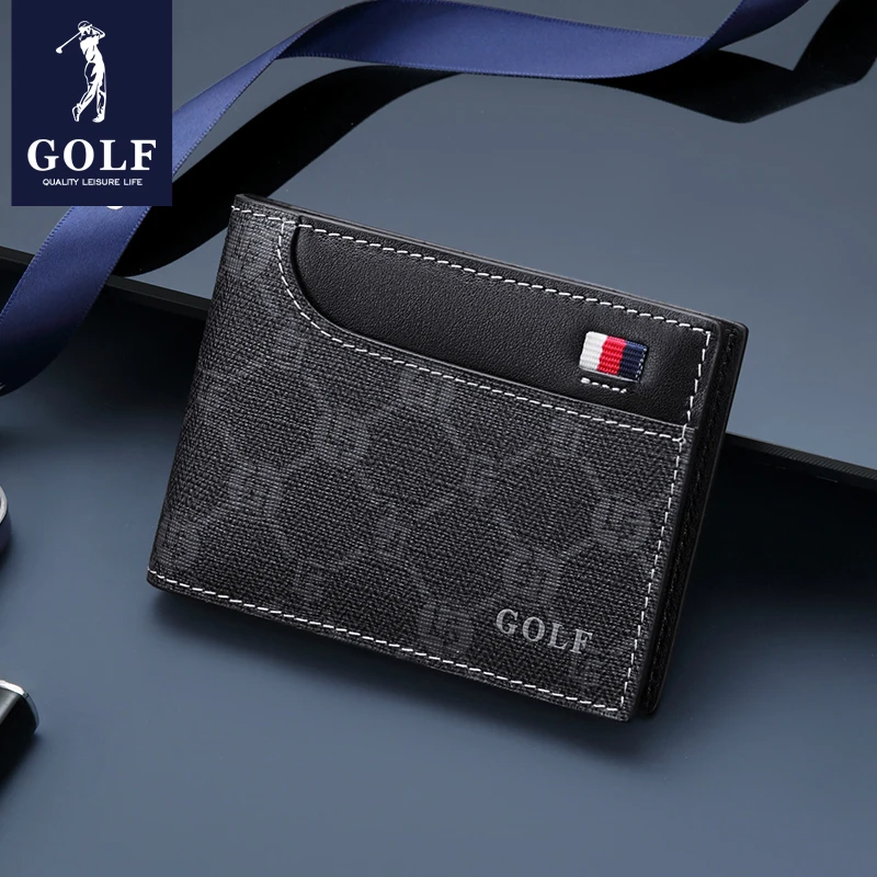 GOLF Bank Card Pack  Trendy Card Set with Multiple Card Positions, Men's Card Clip, Compact ID Bag Protection Cover