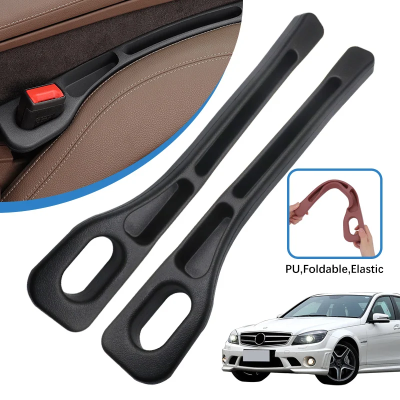 2pcs Car Seat Gap Filler Between Seats For Mercedes Benz W211 W212 A207 C207 S211 S212 W221 C216 W164 W166 W251 E S