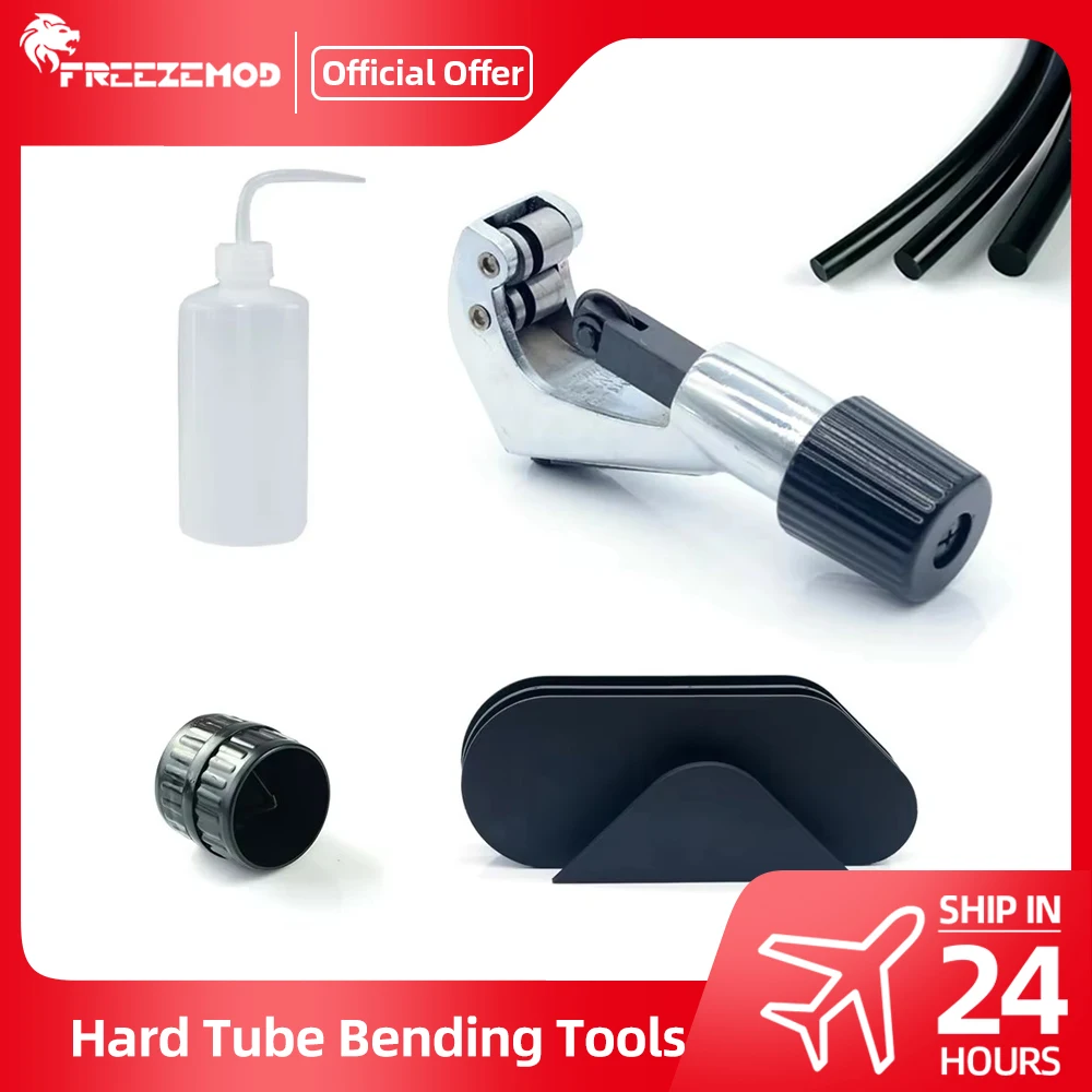 

FREEZEMOD Набор инструментов для гибки жестких трубок OD12/14/16MM Бендер для акриловых труб Резак для полосок из силиконовой резины Развертка Набор акриловых инструментов