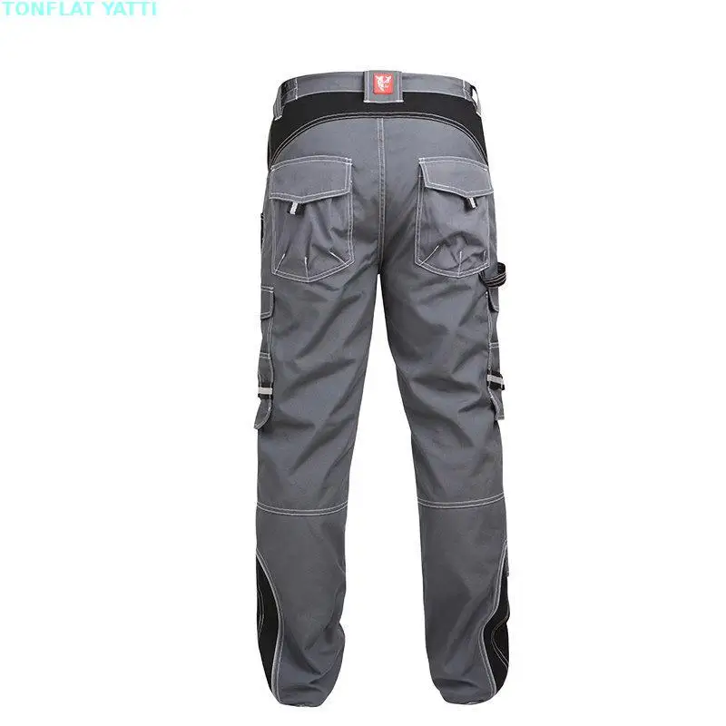 Multi-pockets Casual Cargo Work Pants Man Mechanic Working Pants Polycotton Trousers Wear-resistance