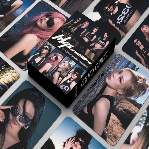 케이팝 새 앨범 로모 카드, HD 포토 카드, 소녀 포토 카드, 컬렉션 팬 선물, 55 개/세트