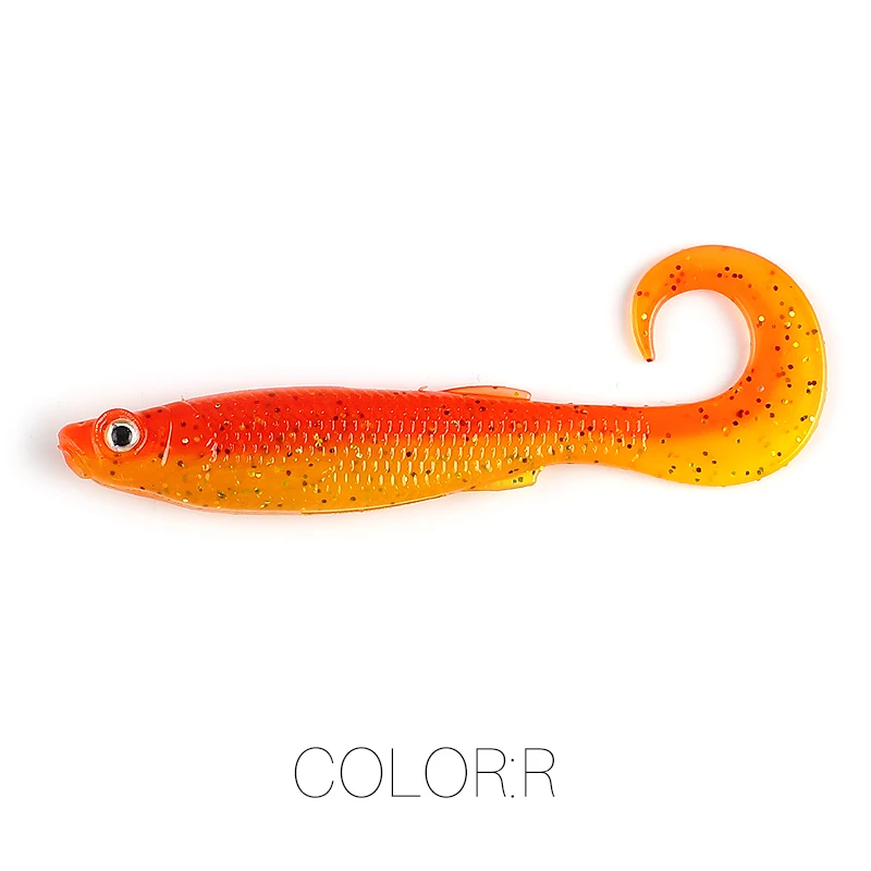 2023 Supercontinent Swimbait Shad T-Tail Luya Weichköder 5 cm/6,5 cm Hechtschleifer Raubtier Angeln 3D-Augen Weicher Köder Angelköder