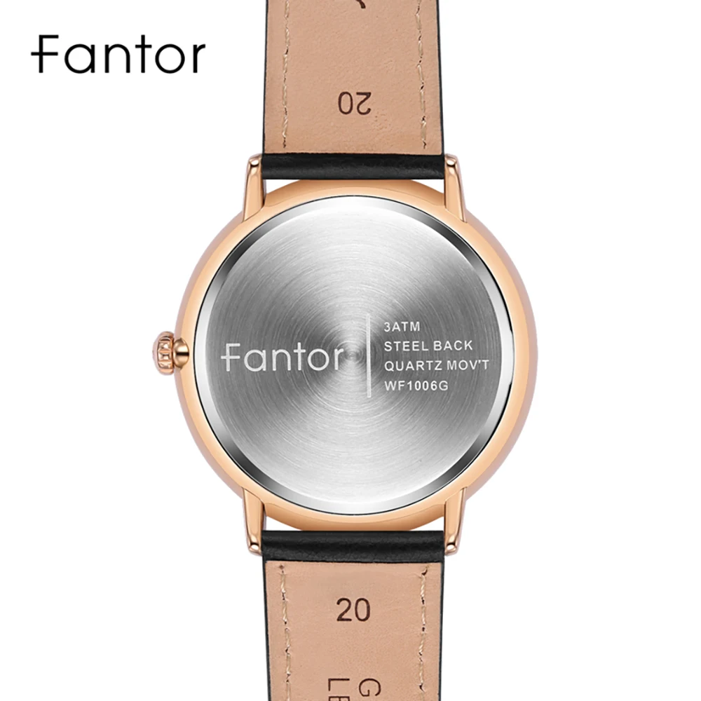 Fantor Brand Business Men Leather Wrist Luxury Man cronografo Casual Classic Quartz Watches