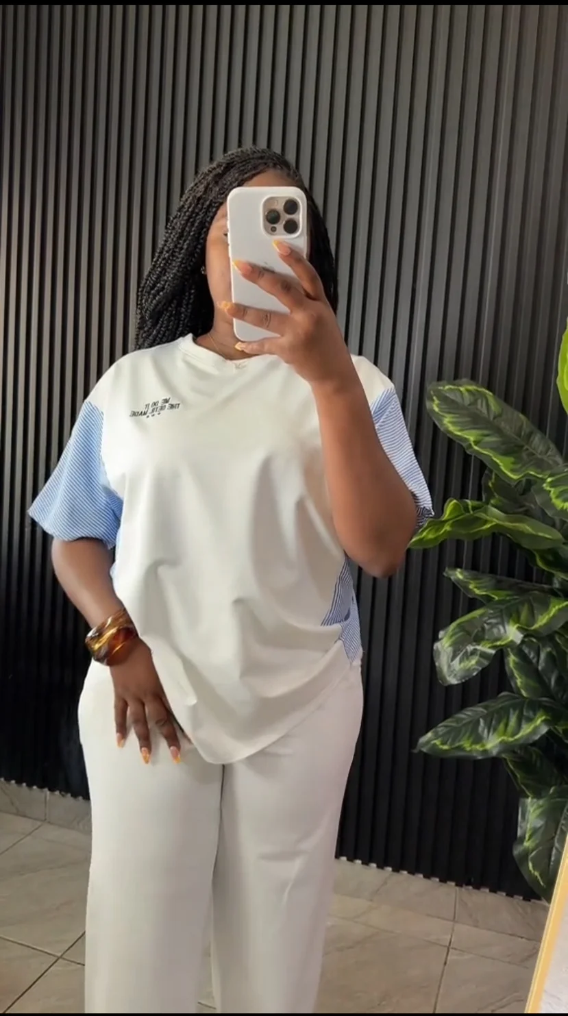 

Женские комплекты из двух предметов Dashiki, Новое поступление в африканском стиле, весна-лето, одинаковые комплекты из двух предметов, топы и брюки, костюмы, одежда