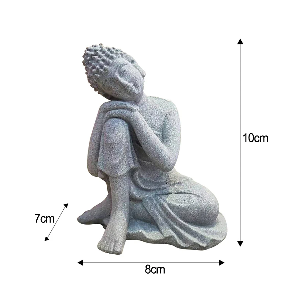 Statues Ornament Buddha Garden Decor Decorate Garden Plants Outdoor Resin Sandstone Statue Lawn Ornaments Brand New