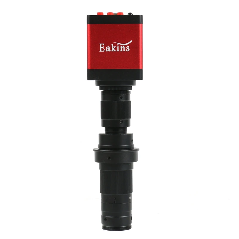 Electronic Soldering Microscope 150X Parfocal Optical C-Mount Zoom Lens 4K 1080P HDMI Type-C VGA Camera for Circuit Board Repair