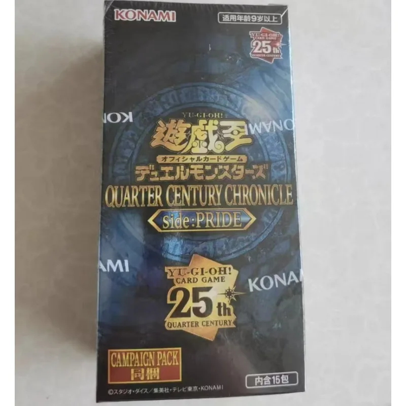 100% الأصلي يو غي أوه QCCP 25th الذكرى التجارة الداعم حزمة صندوق PTCG النسخة اليابانية تحصيل بطاقات عيد ميلاد اللعب هدية