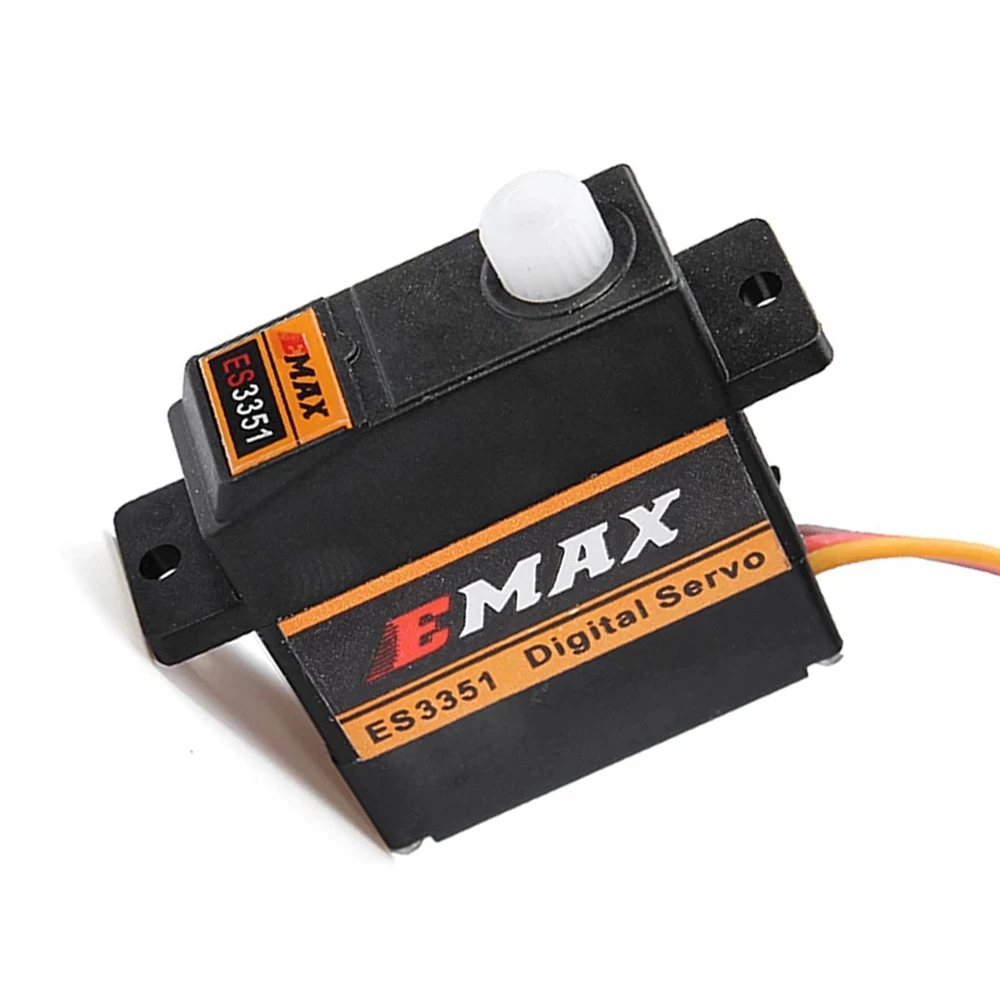 EMAX ES3351 10.6G Mini พลาสติกเซอร์โวดิจิตอลสำหรับเกียร์สำหรับ RC เครื่องบินเครื่องร่อนรถ Drone