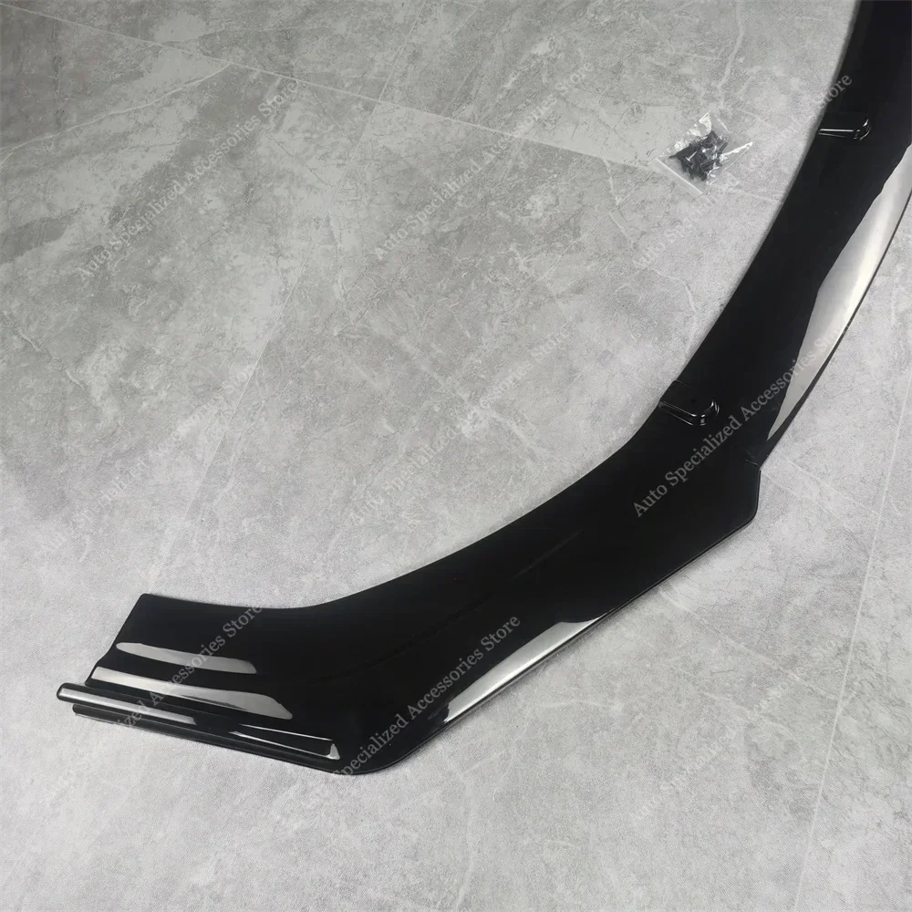 Gloss Black Front Bumper Lip Spoiler Splitter Diffuser For VW  Scirocco III MK3 MK3.5 R 2010-2017 Bodykits Tuning Mods UV Coat