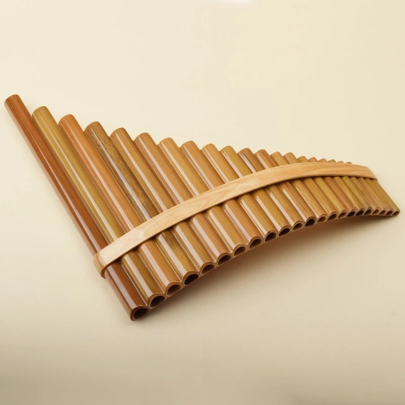 G/F/C Key Panflute 22 Pipe Handmade Professional Panpipe Beginners Playing Pan Flute Traditional Chinese Woodwind Instruments