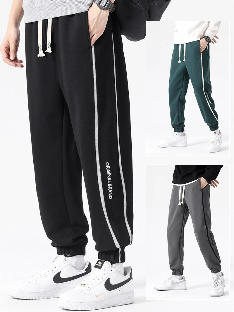 

Plus Size 6XL 7XL 8XL Pants Men Trousers Jogger Cotton Black Green Sweatpants Streetwear Oversize Spring Autumn Casual Loose