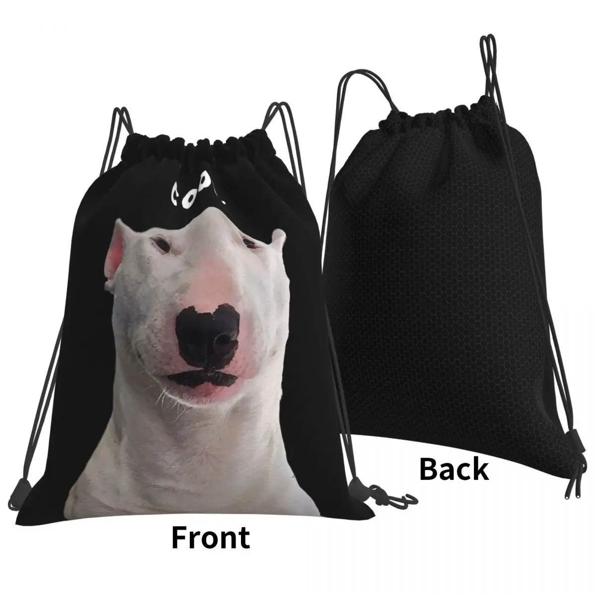 PupperNelson Cool. Backpacks Casual Portable Drawstring Bundle Pocket Sundries Bag Book Bags For Man Woman Students