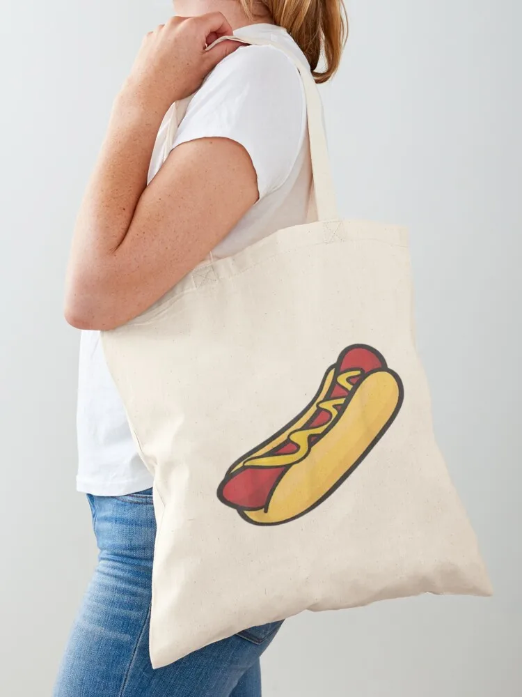 

Hot Dog Tote Bag Canvas stote bag shopper bag women canvas Shopper handbag tote bags men