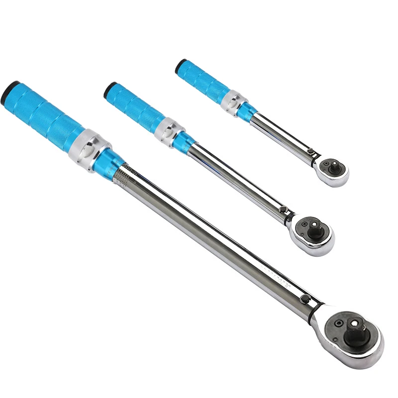 

Torque Key Wrench Tool 1/4 3/8 1/2 Inch Square Drive Two-Way Precise Preset Mirror Polish Spanner Accurately Torque 5-210N.M