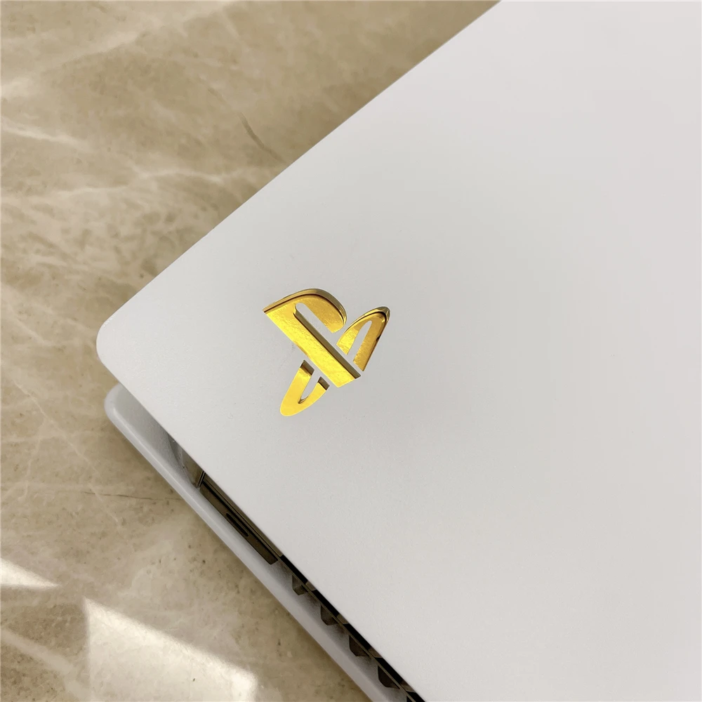 10pcs/lot PS5 logo skin sticker Glossy Vinyl Decal for PS5 disk digital version console Logo Underlay Sticker