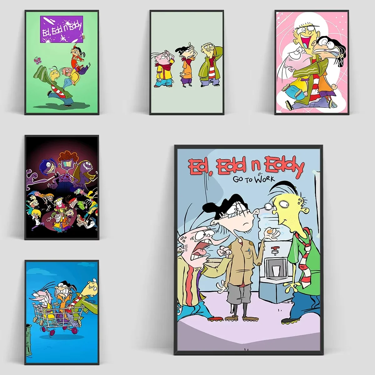 Ed Edd N Eddy الكرتون المشارك الملصقات ل جدار الفن ديكور غرفة قماش لوحات الديكور ديكورات المنزل اللوحة