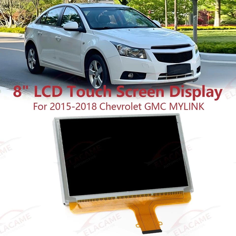 For Chevy GMC 2015-18 MYLINK REPLACEMENT Radio Touch-Screen GLASS Digitizer LCD Display DJ080PA-01A