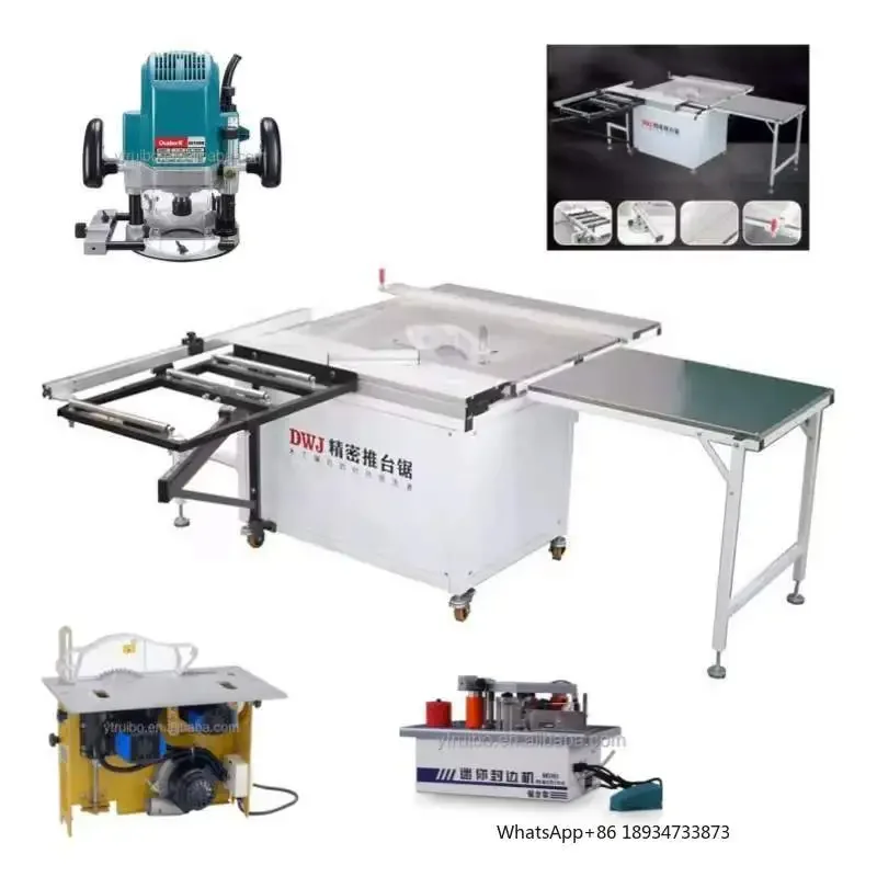 JT650   mini multifunction sliding panel table saw wood table saw machine double blade sliding table saw for sale