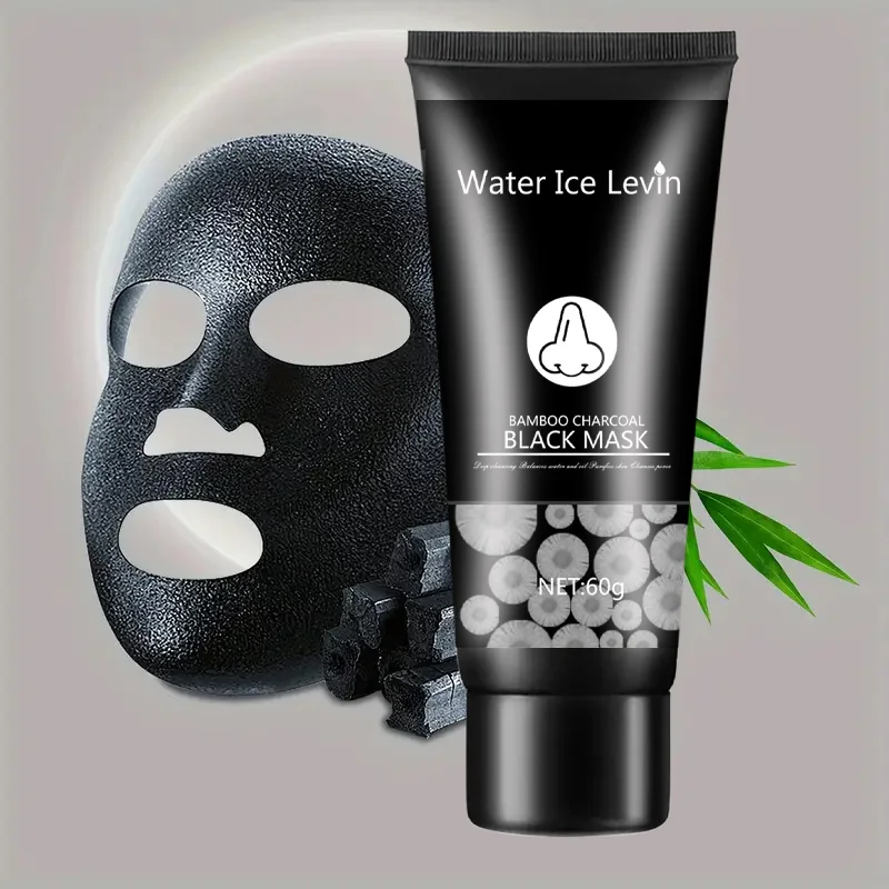 Bamboo Charcoal Mask Blackhead Remover Deep Facial Masks Deep Cleansing Purifying Peel Off Black Nud Shills Face Care Black Mask view 4