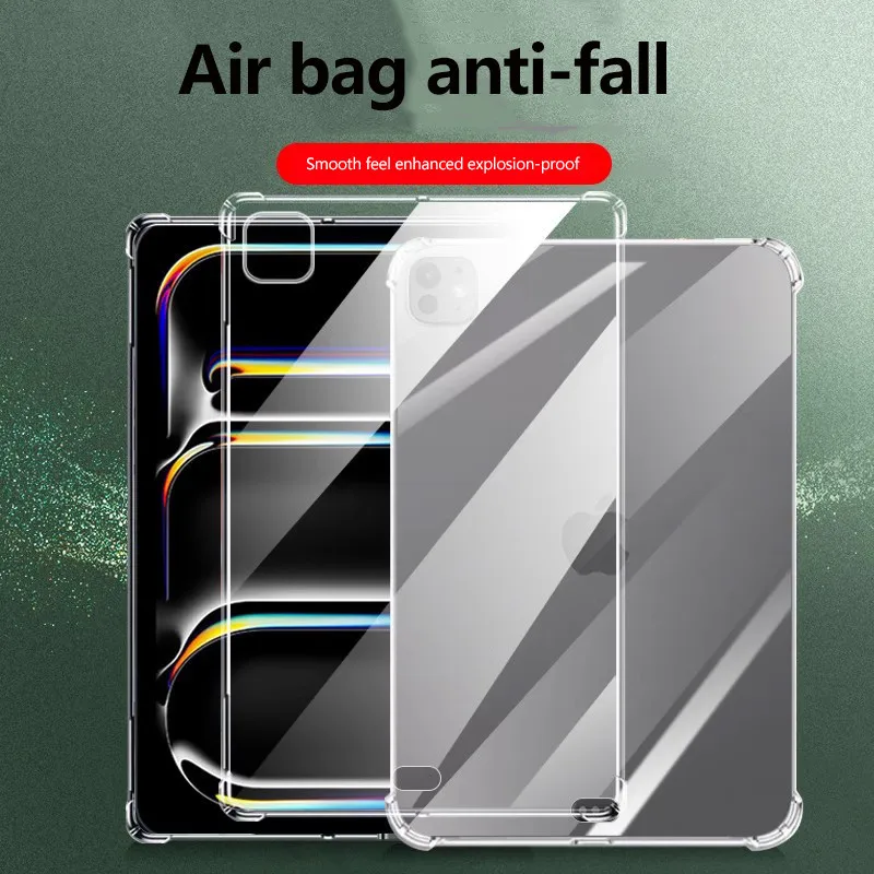 

Мягкий ТПУ чехол Transprent для iPad Air 11 2024 Air6 Pro 13 7th Pro11 Air13 10th 10,9 Air 5 4 3Pro 2 1 9,7 10,2 Mini 6 5 4 Pro12.9