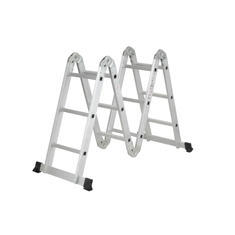 custom.150Kg Load 12-Step Aluminium Fold Multifunction Multipurpose Stair Ladder