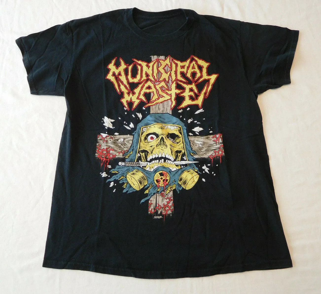 Municipal Waste Band Cotton Gift For Fan S-2345XL Black T-shirt GC2083