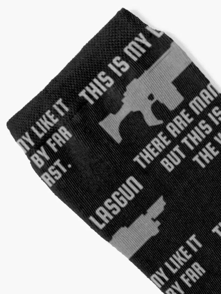 This Is My Lasgun There Are Many Like It But This Is By Far The Worse 40k Print Socks essential cartoon Socks Man Women's