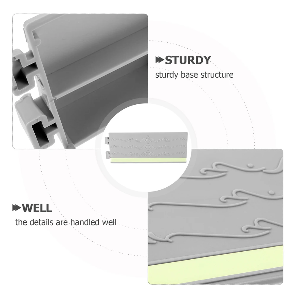 

Climbing Mat Black 25x4.5 Plastic Ramp for Doorway Home Entrance Slope Pad Robot Steps Anti Slip Easy Install Home Use