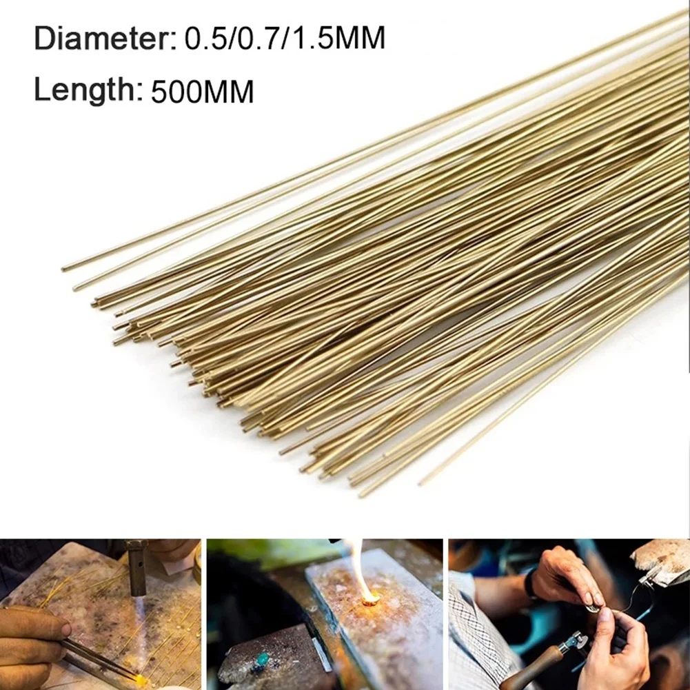 

5 Pcs 50cm Silver Welding Rods Gold Soldering Wire Metal Soldering Brazing Rod Jewelry Making Repair Solder Material