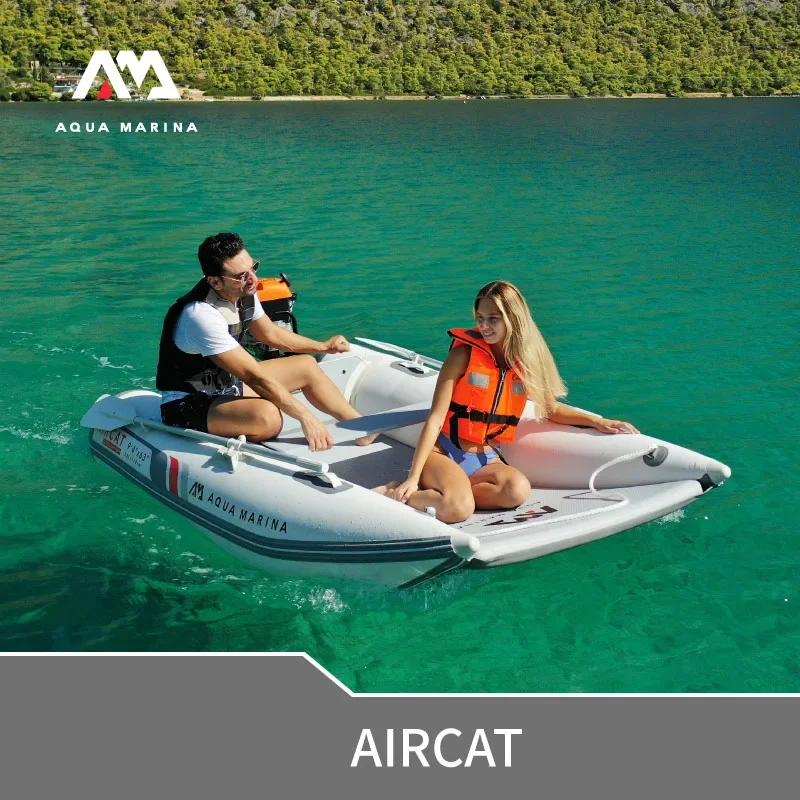 

5 Person 335*160cm Inflatable Boat Double Body Boat AIRCAT Watercraft Touring Boat 5 air Chamber DWF air Floor Drop Stitch Deck