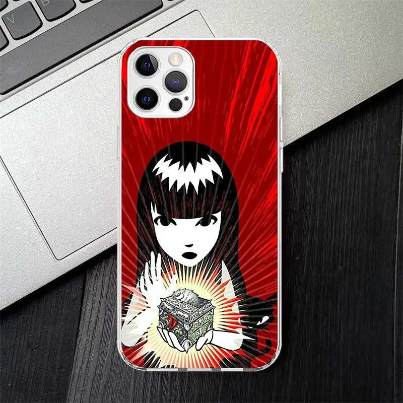 Comics Emily The Strange Soft Silicone Phone Case For Apple iPhone 11 14 15 16 Pro 12 13 Mini XR X XS Max 7 Plus 8 + Fundas Cove