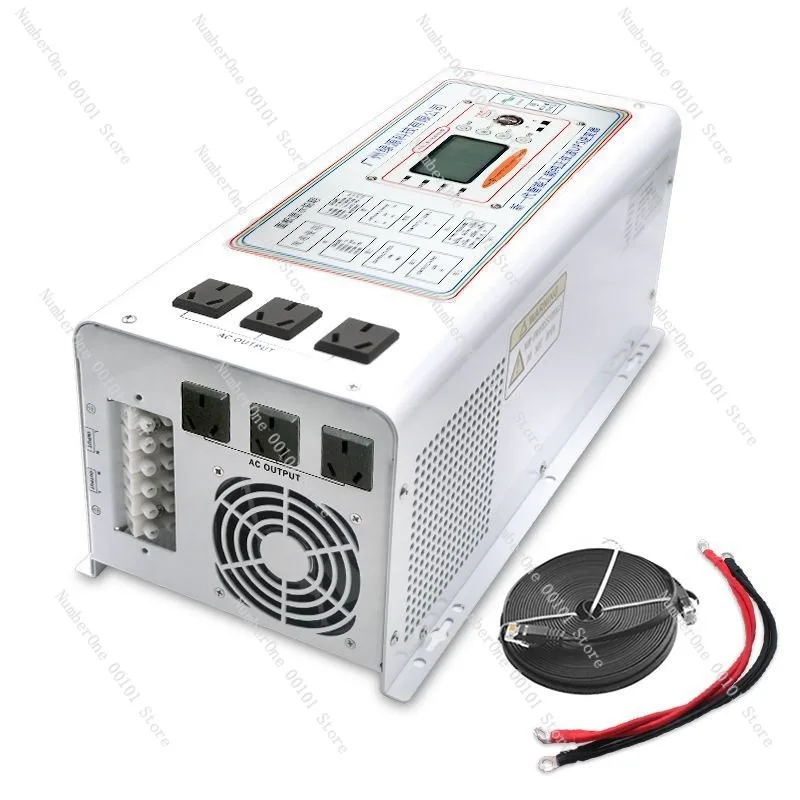 UPS Vehicle-mounted Pure Sine Wave Power Frequency Machine 12-72V to 240V Solar Inverter 10000W
