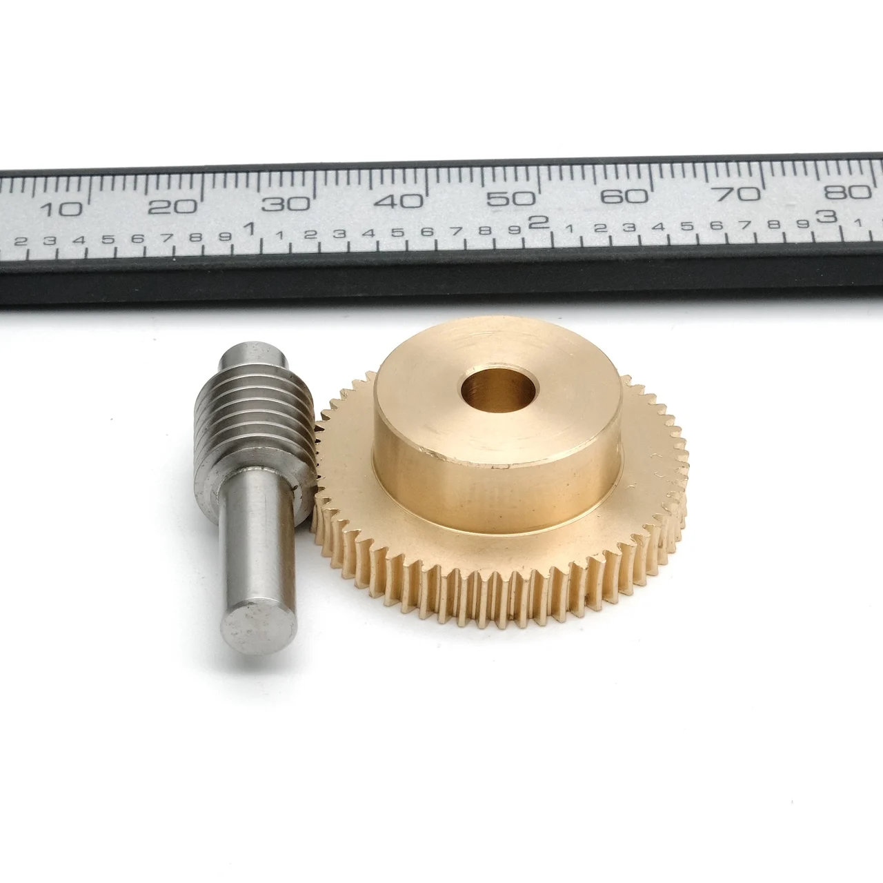 M0.5 1:20-60 Precision Small Micro Reducer Worm Copper/Stainless Steel 6MM Shaft for Gear Reduction System Automation Equipment