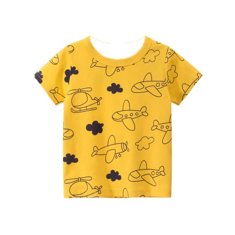 Candy Color T-shirts for Boys And Girls Short-Sleeve Summer Tops Children's School Outfits Teenager Friendly