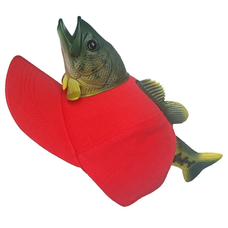 Novelty 3D Fish Baseball Hat Birthday Party Creative Fish Hat Holiday Headwear Creative Fish Hat Holiday Headwear