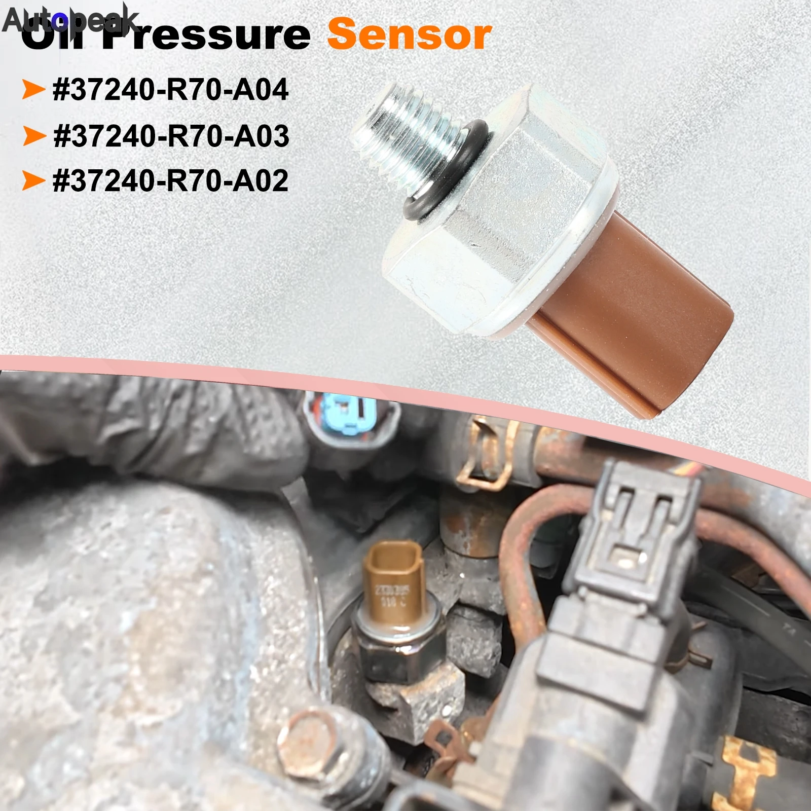 Oil Pressure Sender Switch Sensor 37240-R70-A04 For Honda Crosstour Passport Ridgeline Acura RDX TLX 2008 2009 2010 2011 2012-19