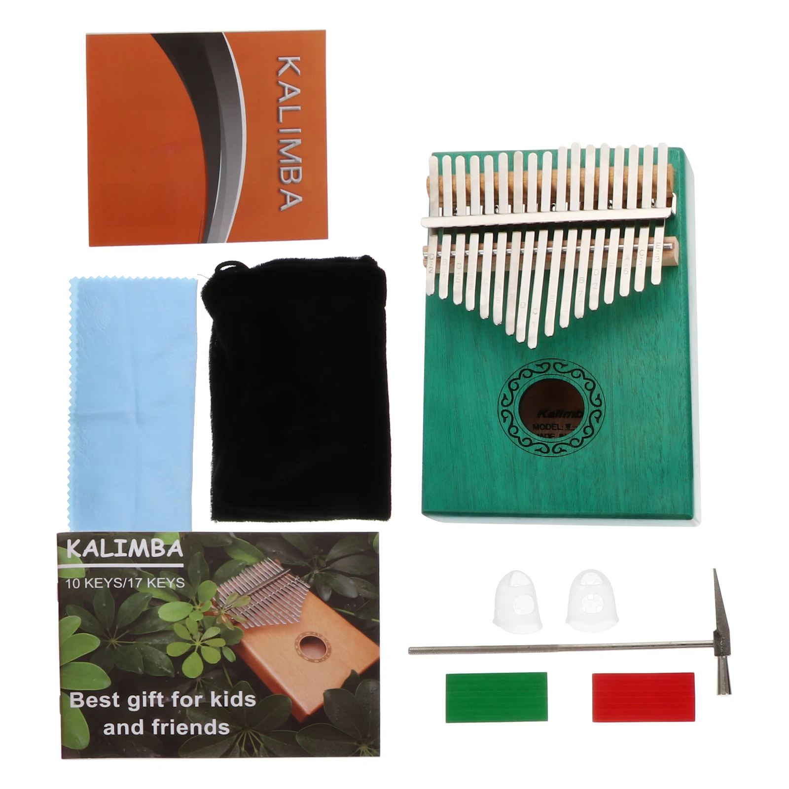 

Retro Kalimba Mini Piano Thumb Musical Instrument Portable Lightweight Durable Accurate Tone Storage Bag Included