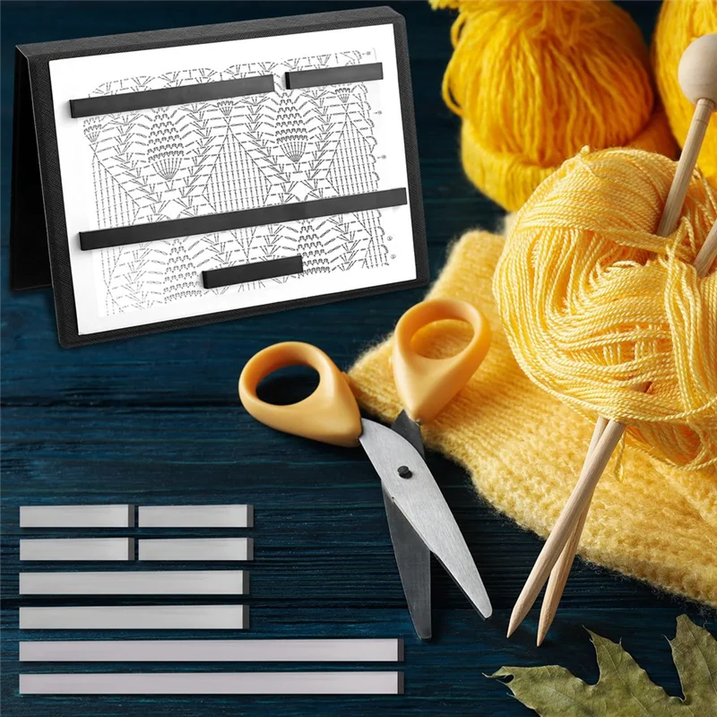 8 pçs tricô gráfico keeper ímã conjunto de substituição linha de ponto cruz keeper tricô padrão titular, apenas ímã a62x