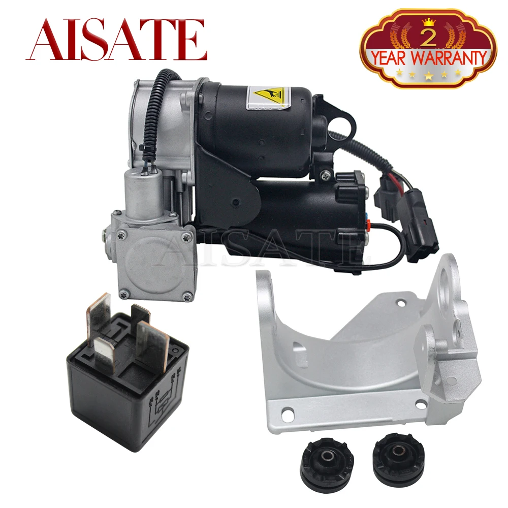 Air Suspension Compressor For Land Rover Discovery 3 LR3 4 LR4 L319 Range Rover Sport L320 Airmatic Pump Relay + Mount Bracket